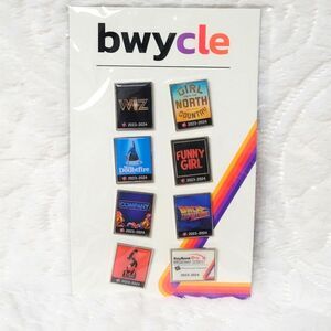 Collectible Cleveland Playhouse Square KeyBank Broadway Series 8 Pin Set 2023-24